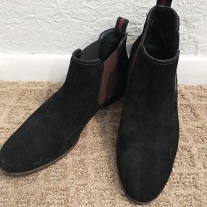 Paul Green Seude Heeled Pull On Ankle Booties Boots Shoes Womens UK 6 US 8.5